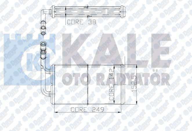41-1903B Kalorifer Radyatoru Brazing Ford Transit (Fa_ _) 2.4 Tdci 2000-2006